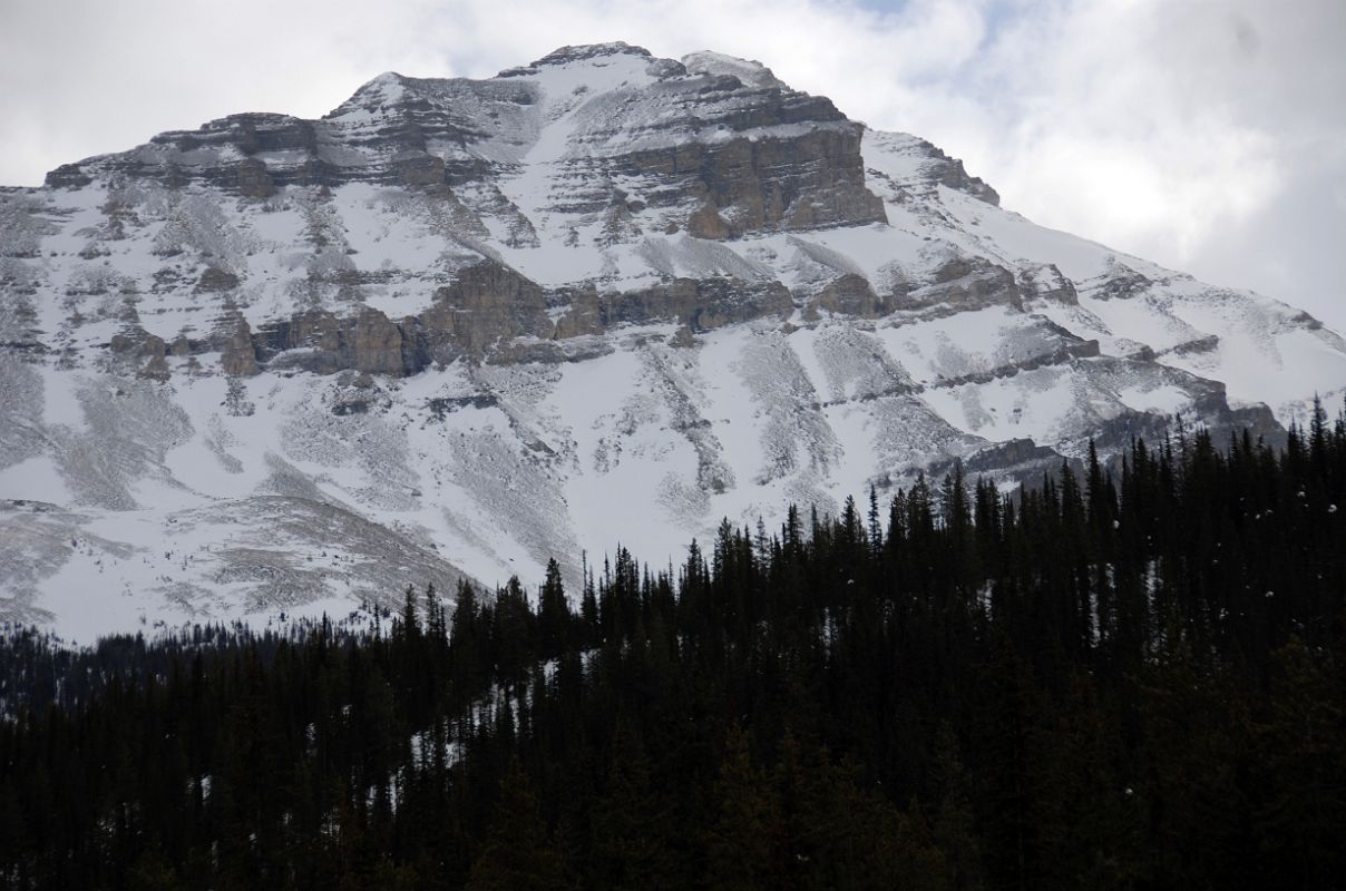 14 Narao Peak From Trans Canada Highway In Yoho In Winter